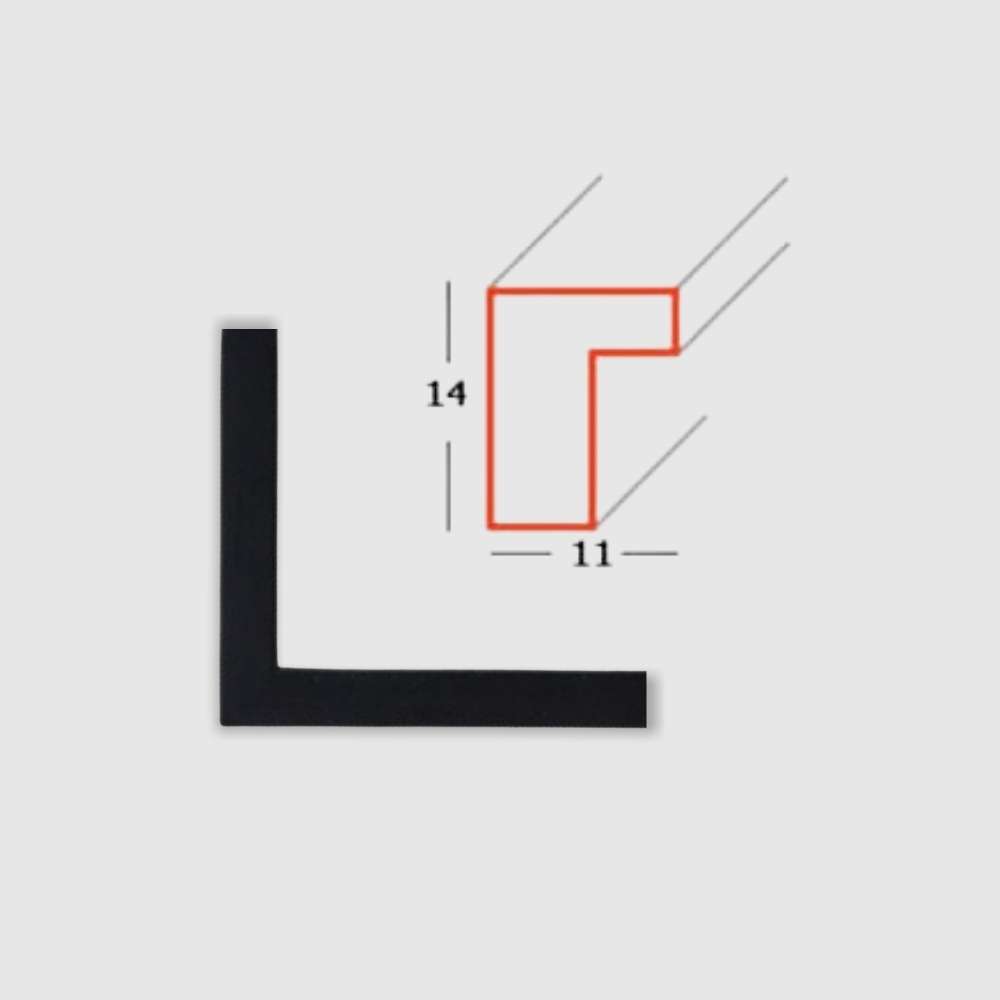 Ramka prosta fragment i przekroj na szarym tle