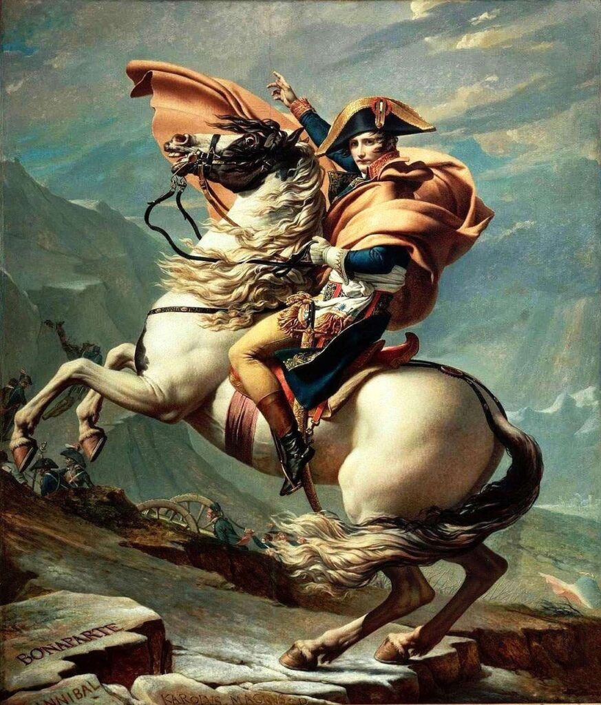 Bonaparte - klasyczny portret na koniu