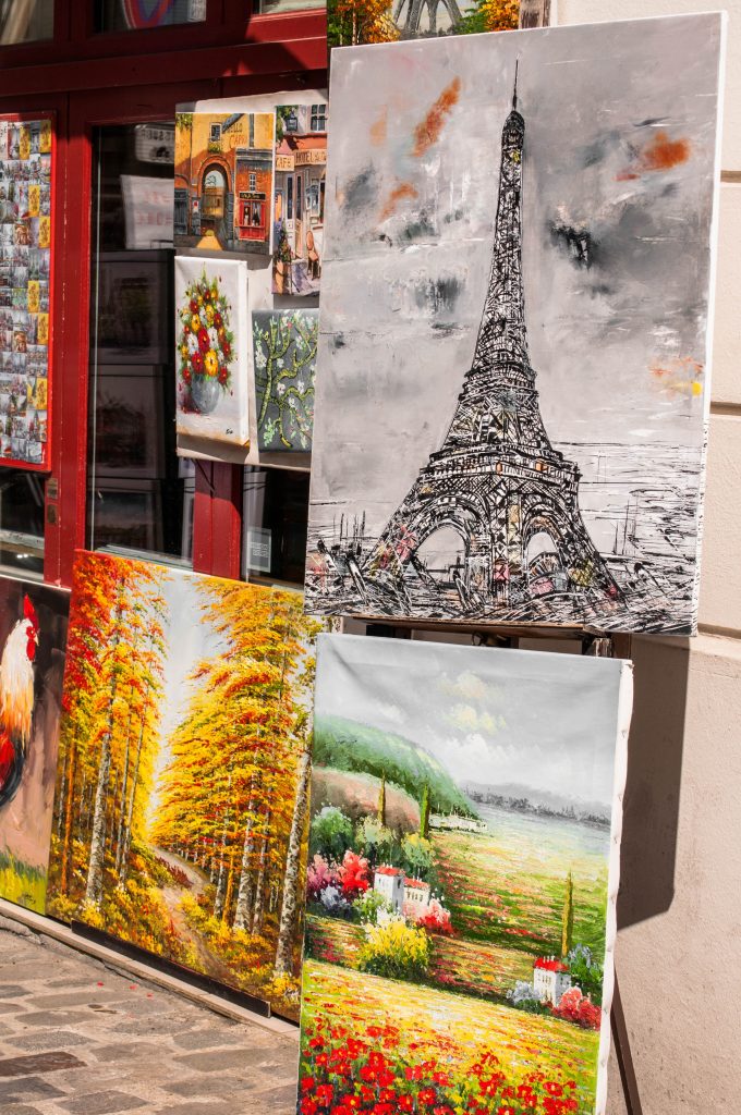 Obraz ręcznie malowany Paryż