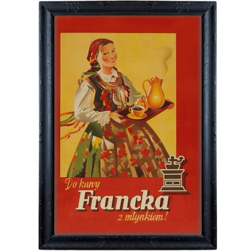 Francka czarna postarzana