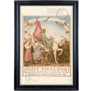 Józef Piłsudski Naczelnik Państwa plakat retro