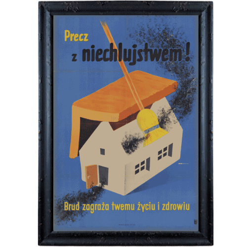 Precz z niechlujstwem czarna postarzana Precz z niechlujstwem czarna postarzana