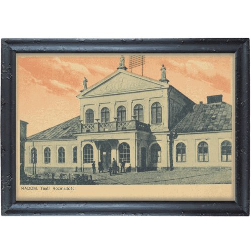 Radom teatr rozmaitosci rama czarna postarzana Radom teatr rozmaitosci rama czarna postarzana