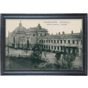 Stanisławów Dworzec Kolejowy fotografia vintage