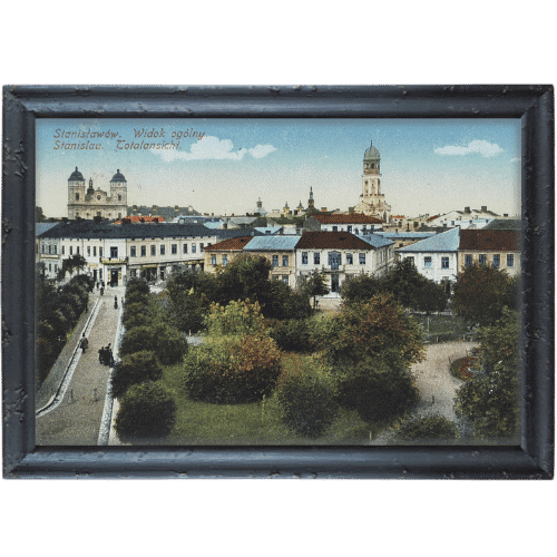Stanislawow hotel bristol rama czarna postarzana